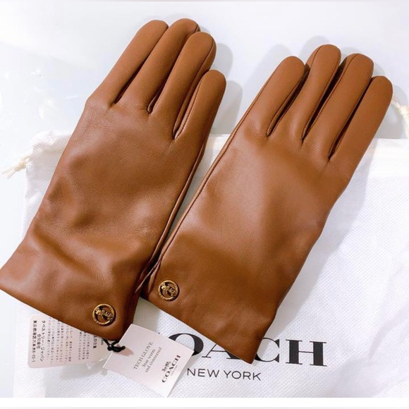 Coach Accessories - Coach Leather Gloves